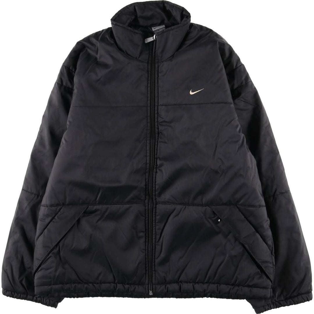2000'S Nike padded puffer jacket, men's size M Nylon black type Vintage Second Hand