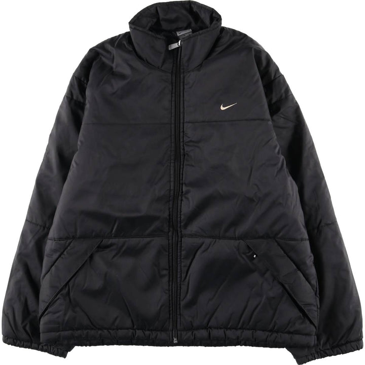 2000'S Nike padded puffer jacket, men's size M Nylon black type Vintage Second Hand