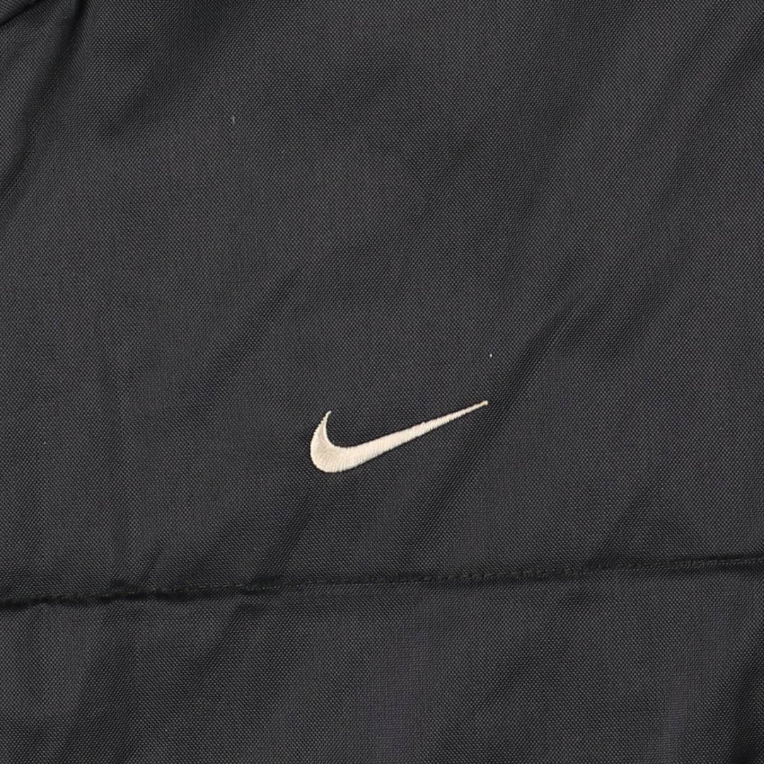 2000'S Nike padded puffer jacket, men's size M Nylon black type Vintage Second Hand