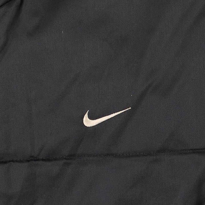 2000'S Nike padded puffer jacket, men's size M Nylon black type Vintage Second Hand
