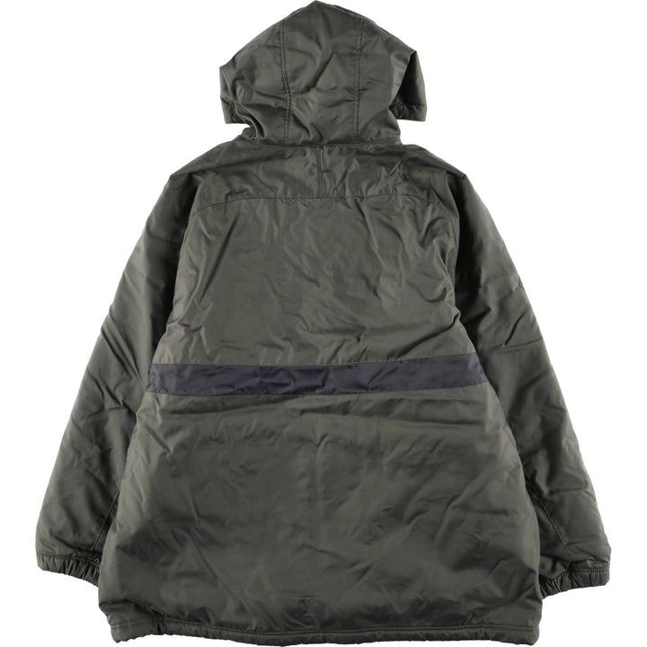 2000'S Nike Back Logo Reversible Fleece and Padded Puffer Jacket, Men's Size XL Nylon Khaki type Vintage Second Hand