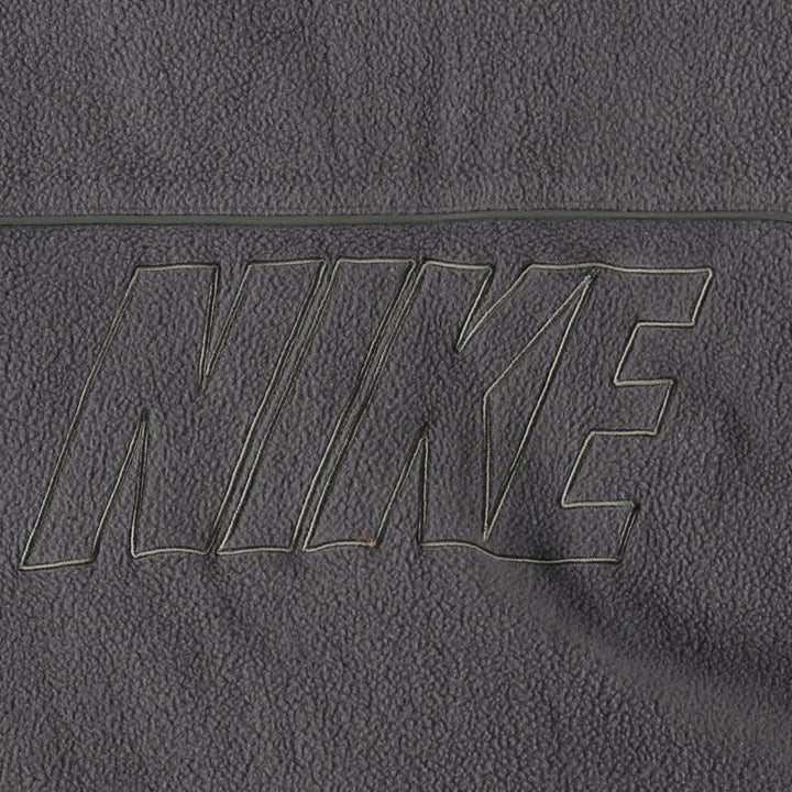 2000'S Nike Back Logo Reversible Fleece and Padded Puffer Jacket, Men's Size XL Nylon Khaki type Vintage Second Hand