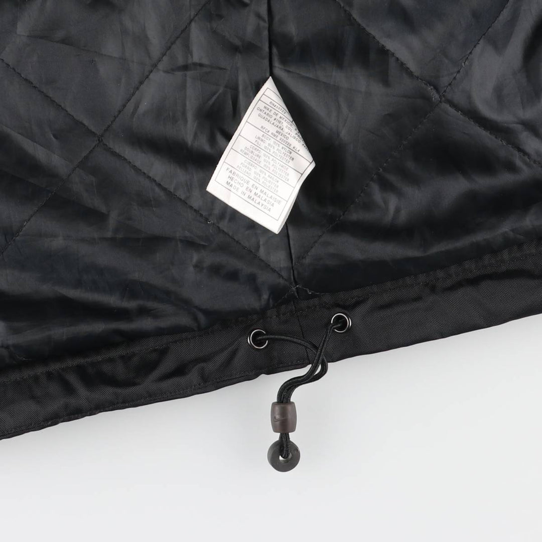 00'S Nike padded puffer jacket, men's XL size Nylon black type Vintage Second Hand