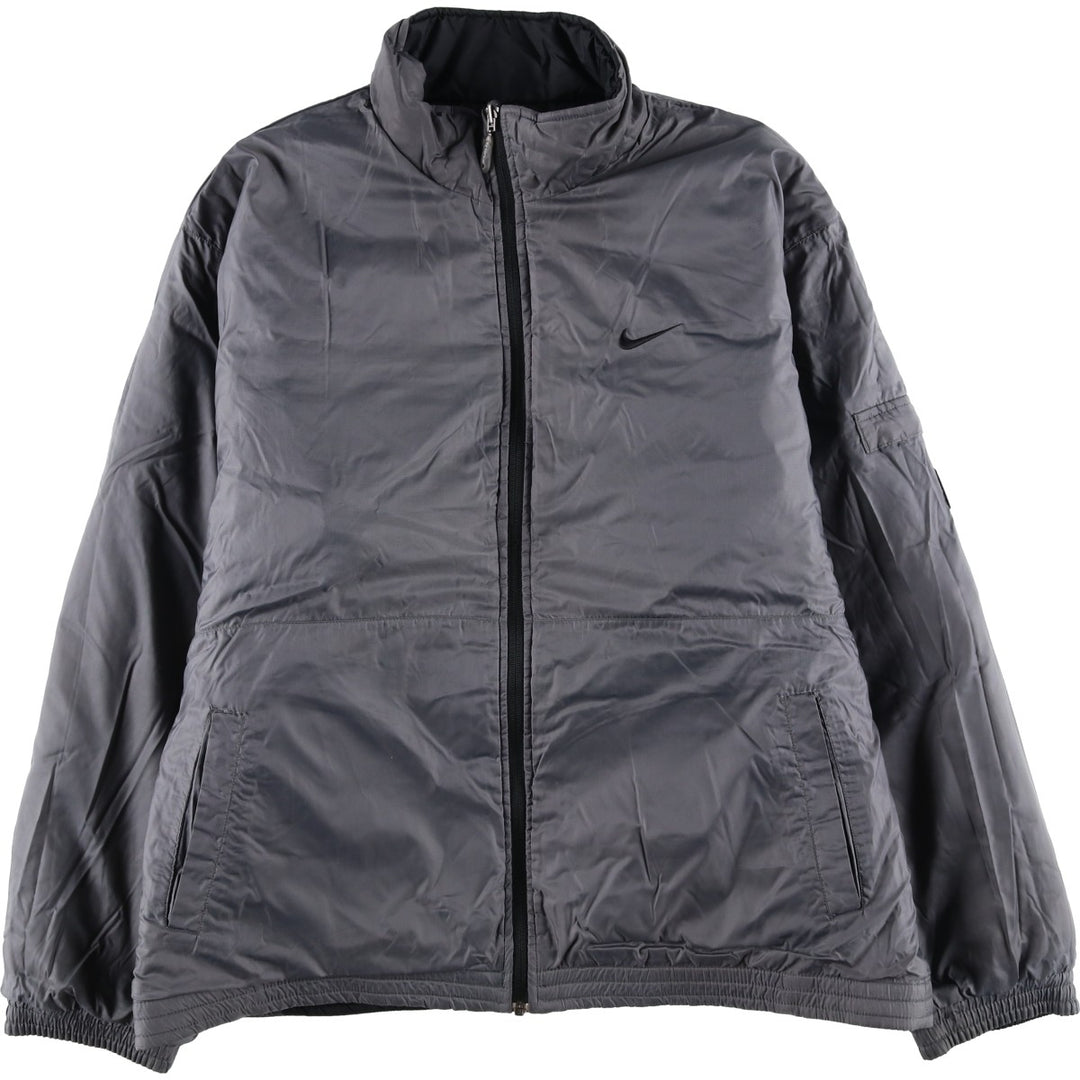 2000'S Nike Ripstop Reversible Padded Puffer Jacket, Men's Size L unclear black type Vintage Second Hand