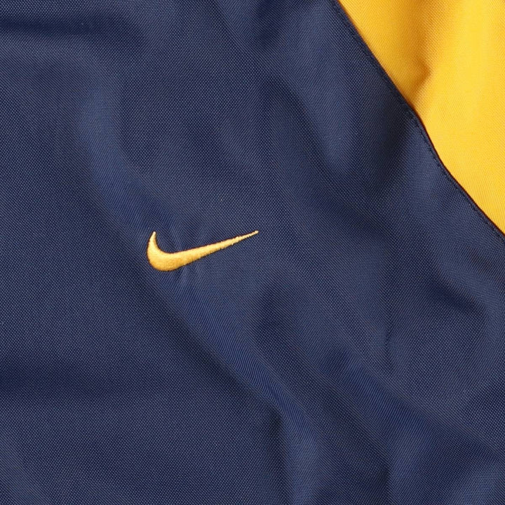 2000'S Nike Reversible Back Logo Fleece and Padded Puffer Jacket, Men's Size XL Nylon navy blue type Vintage Second Hand