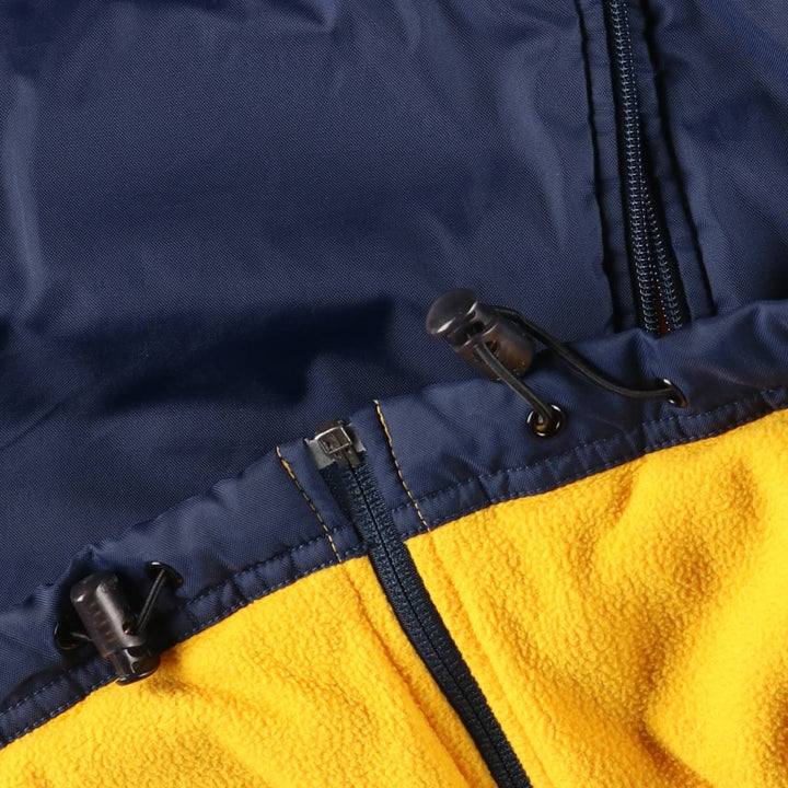 2000'S Nike Reversible Back Logo Fleece and Padded Puffer Jacket, Men's Size XL Nylon navy blue type Vintage Second Hand