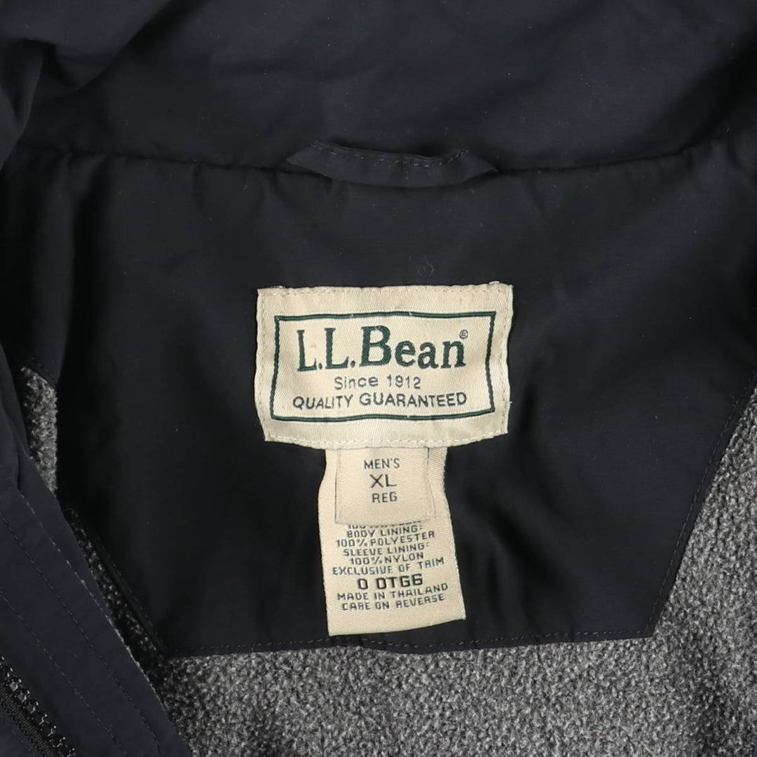 90s-00'S LLBean Nylon Jacket, Men's Size XL Nylon black type Vintage Second Hand