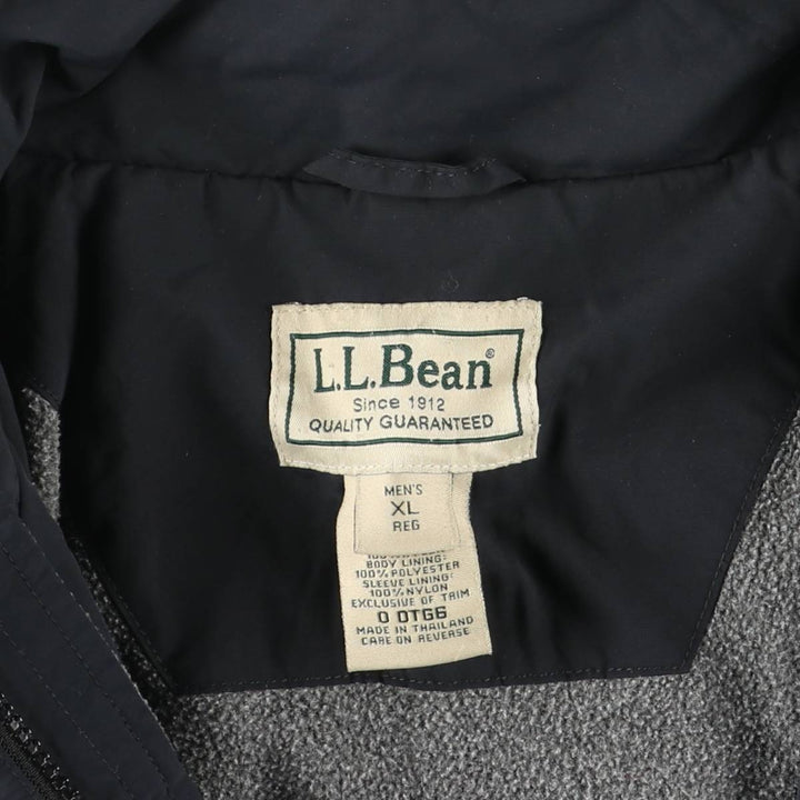 90s-00'S LLBean Nylon Jacket, Men's Size XL Nylon black type Vintage Second Hand