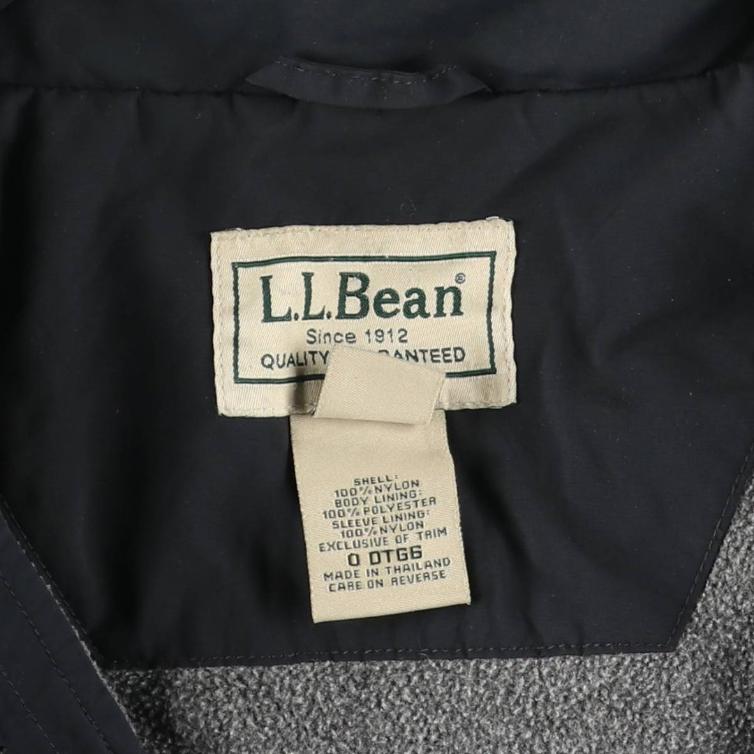 90s-00'S LLBean Nylon Jacket, Men's Size XL Nylon black type Vintage Second Hand