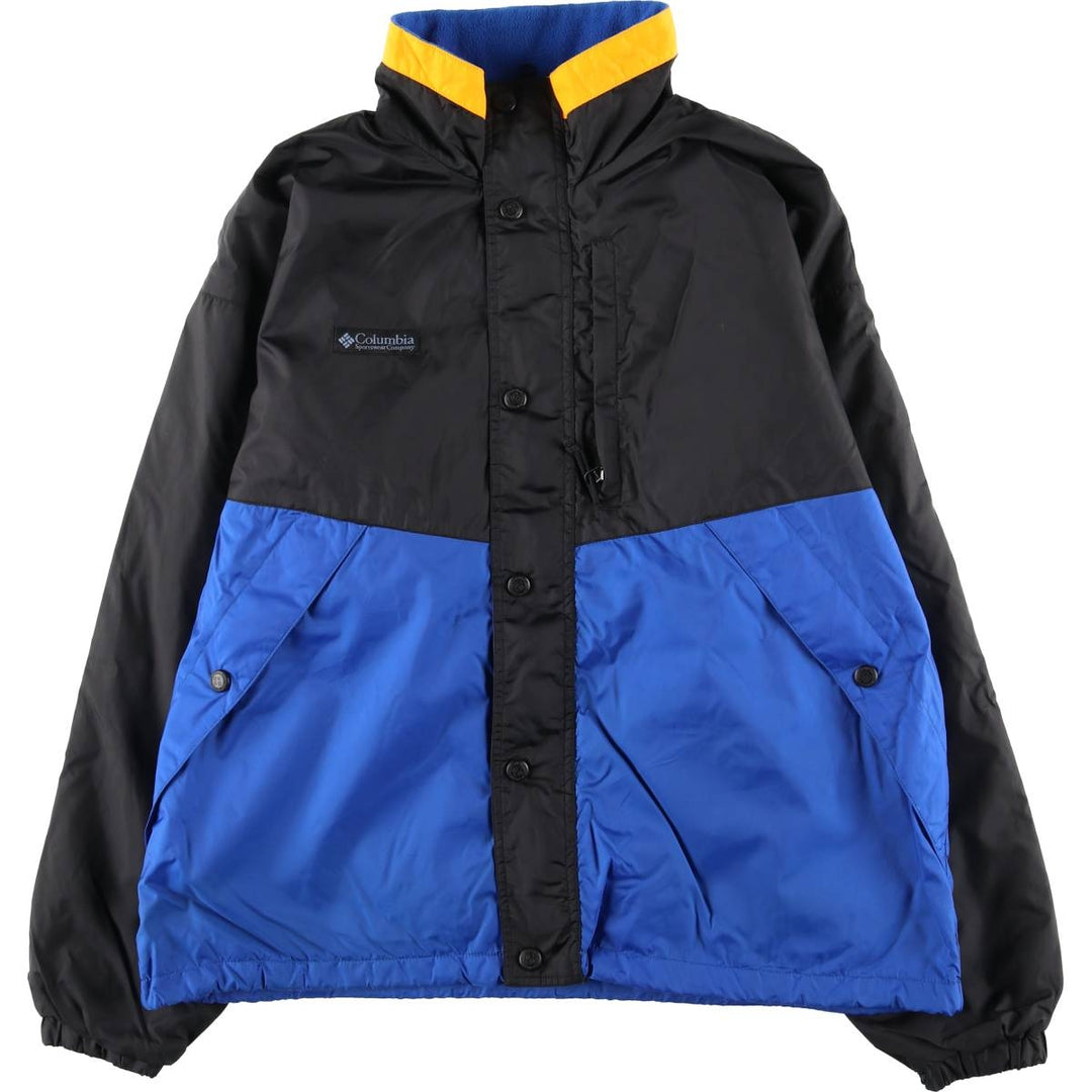 90s-00'S Columbia Men's Padded Puffer Jacket, Size L Nylon black type Vintage Second Hand