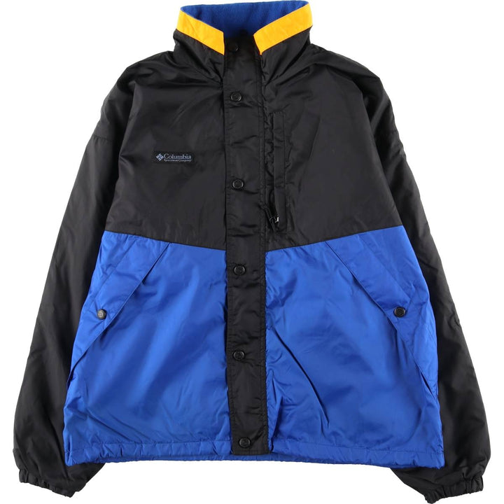 90s-00'S Columbia Men's Padded Puffer Jacket, Size L Nylon black type Vintage Second Hand