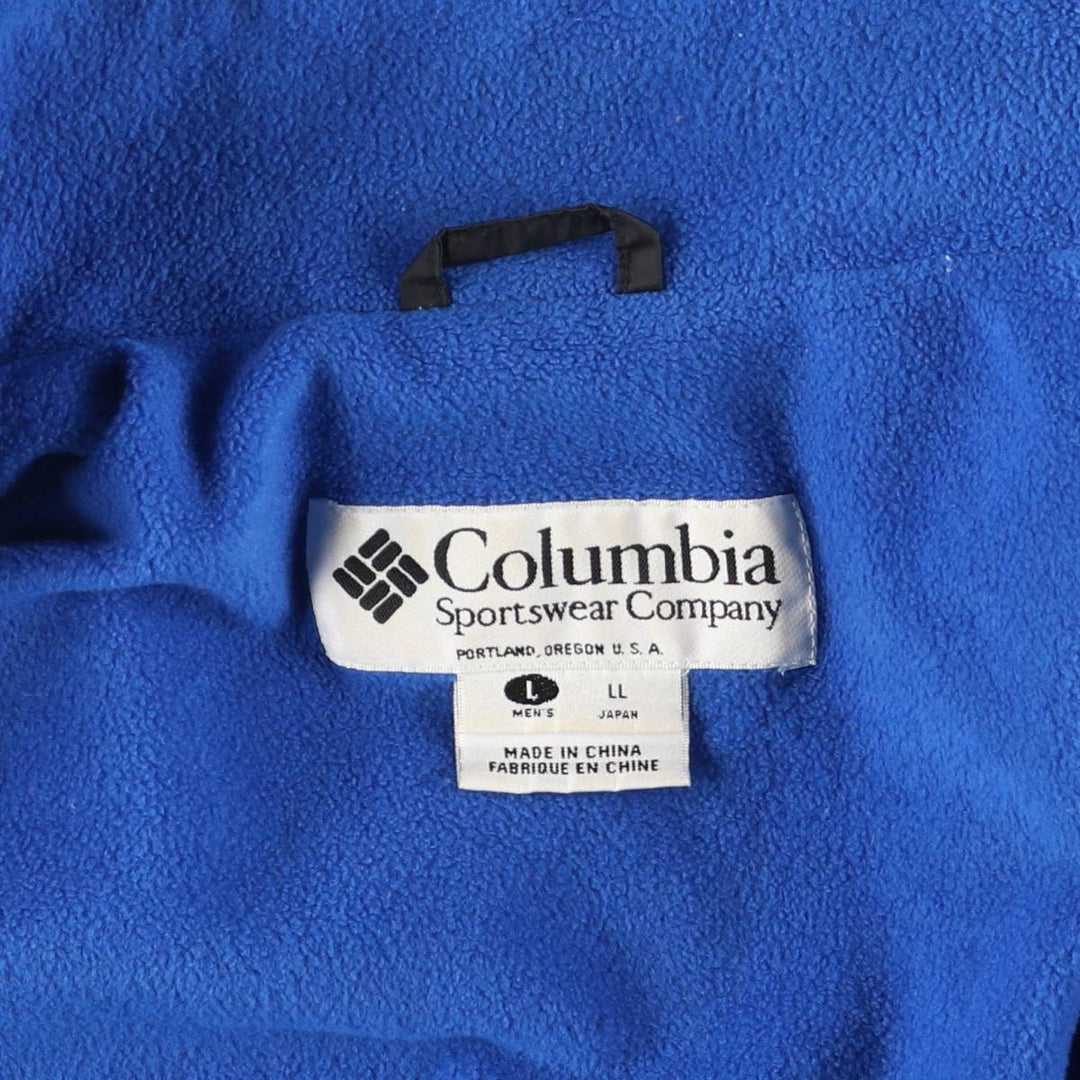 90s-00'S Columbia Men's Padded Puffer Jacket, Size L Nylon black type Vintage Second Hand