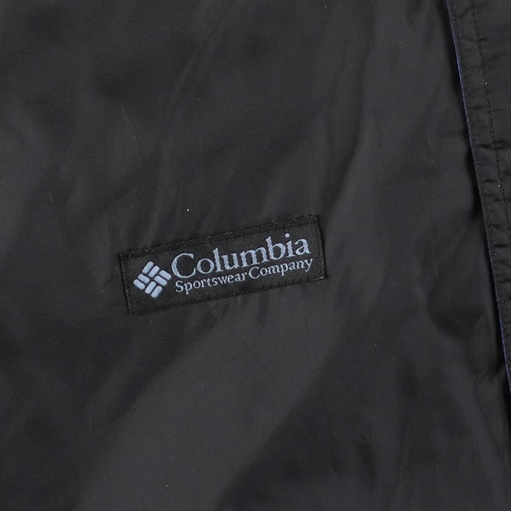 90s-00'S Columbia Men's Padded Puffer Jacket, Size L Nylon black type Vintage Second Hand