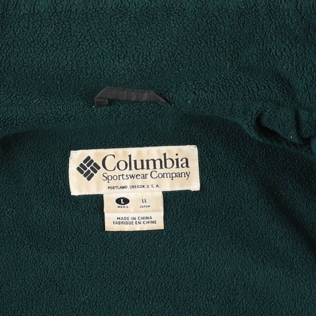 90s-00'S Columbia Padded Mountain Jacket, Shell Jacket, Puffer Jacket, Men's Size L Nylon black type Vintage Second Hand