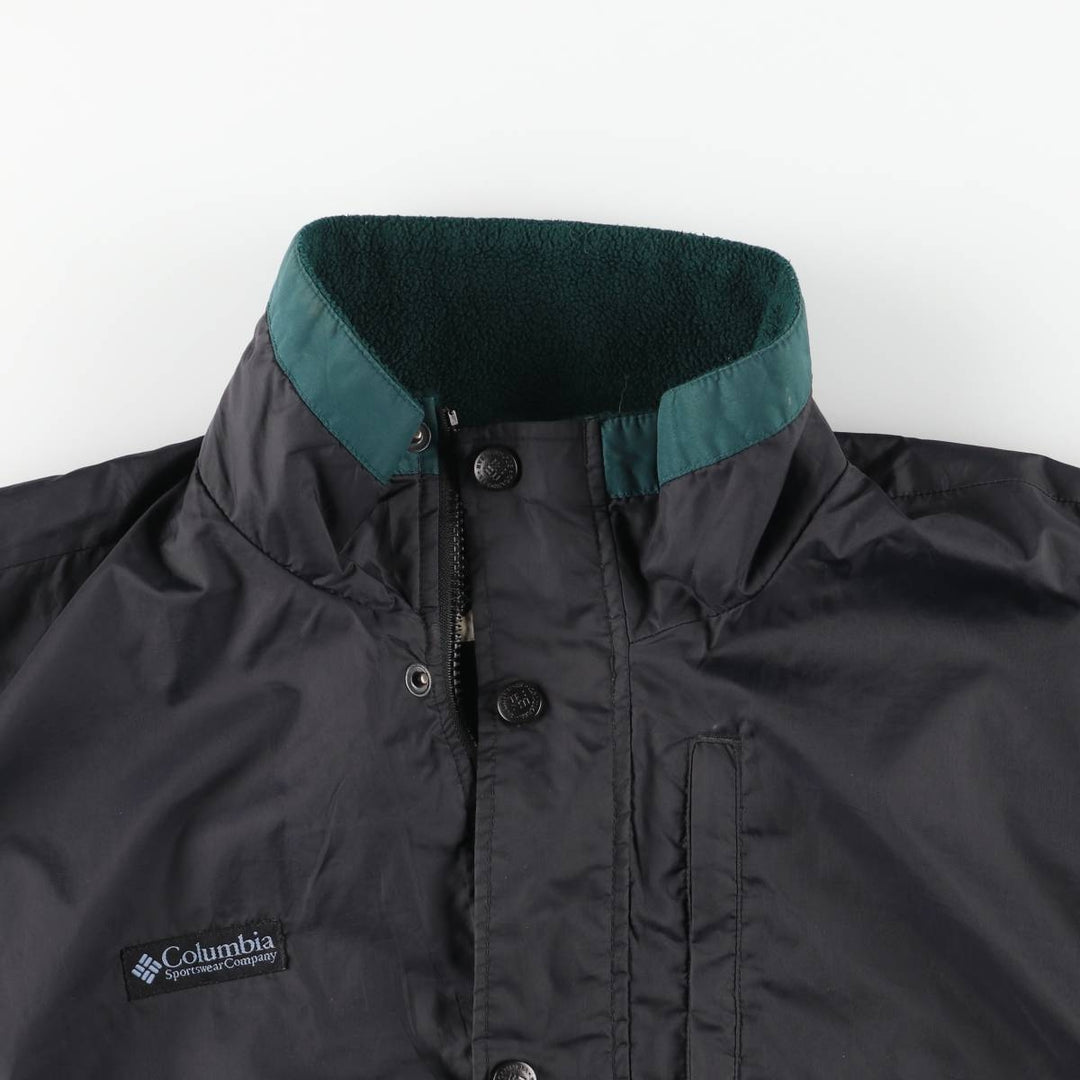 90s-00'S Columbia Padded Mountain Jacket, Shell Jacket, Puffer Jacket, Men's Size L Nylon black type Vintage Second Hand