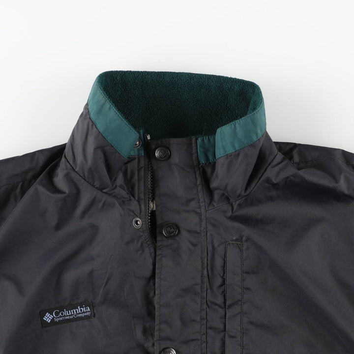90s-00'S Columbia Padded Mountain Jacket, Shell Jacket, Puffer Jacket, Men's Size L Nylon black type Vintage Second Hand