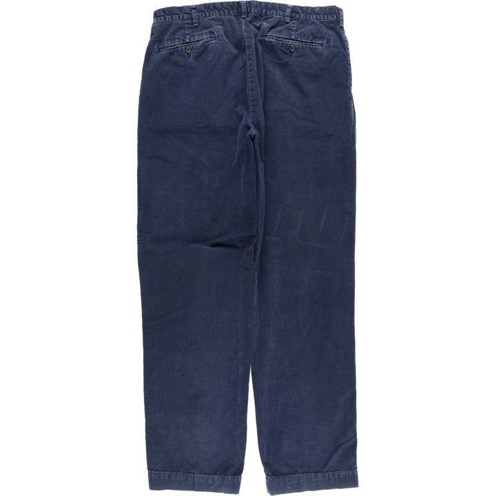 Ralph Lauren POLO by Ralph Lauren Corduroy Pants Men's W37 cotton navy blue type Vintage Second Hand
