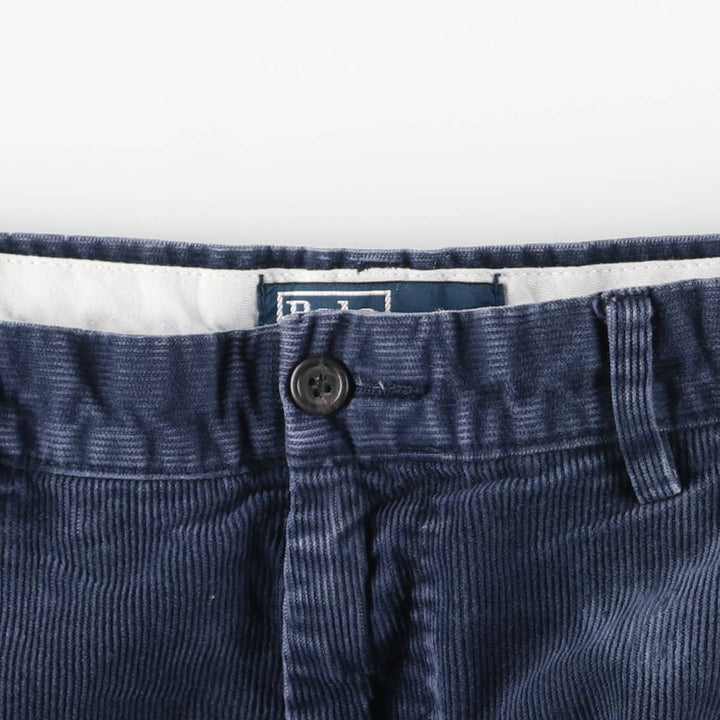 Ralph Lauren POLO by Ralph Lauren Corduroy Pants Men's W37 cotton navy blue type Vintage Second Hand