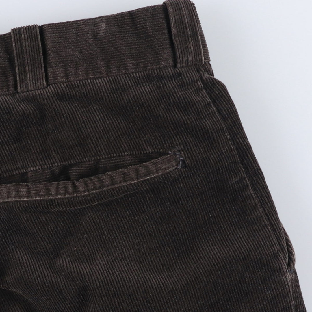 Vintage 80s-90'S Field Master Full Fit Corduroy Pants, Men's, Size 33 (approx.) cotton brown type Vintage Second Hand