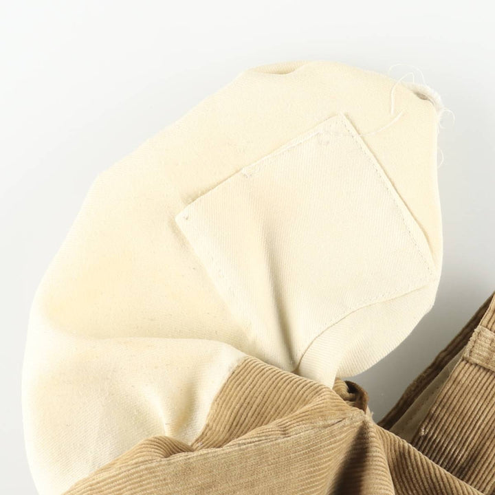 2000'S ORVIS Two-pleat Corduroy Pants, Made in USA, Men's, Size W35 cotton Beige type Vintage Second Hand