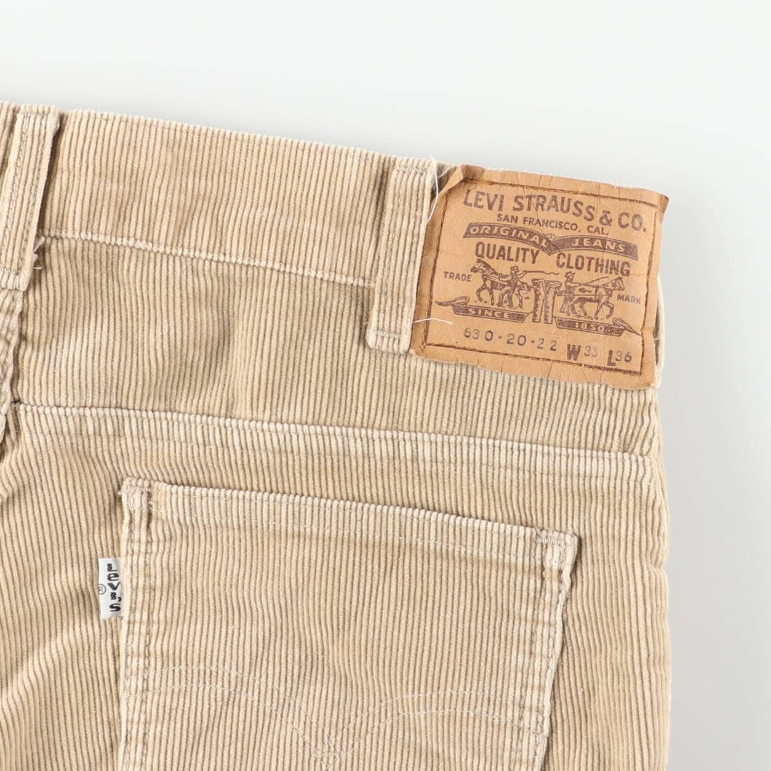 Levi's 630 Corduroy Pants, Men's, Size W32 unclear Beige type Vintage Second Hand