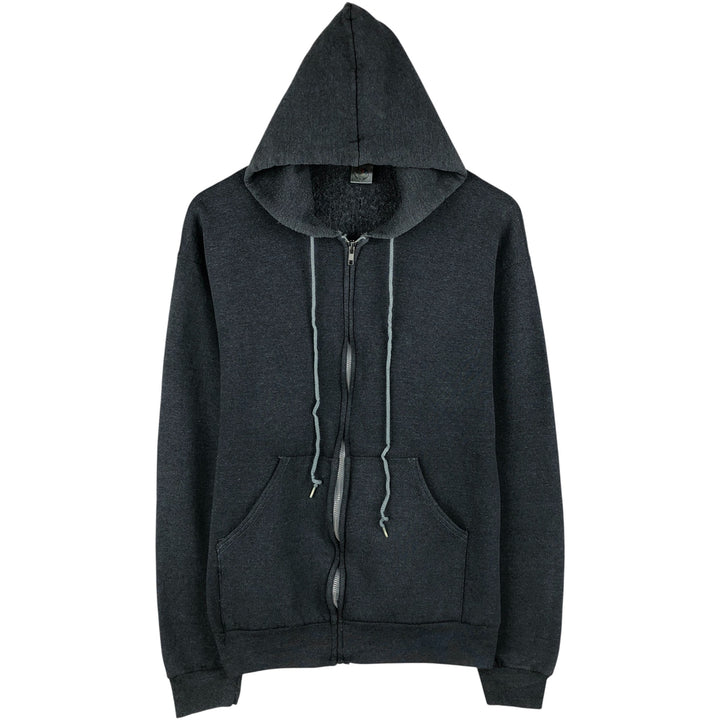 Vintage 90'S Fruit of the Loom full-zip sweatshirt hoodie, made in the USA, size L, men's cotton gray type Vintage Second Hand
