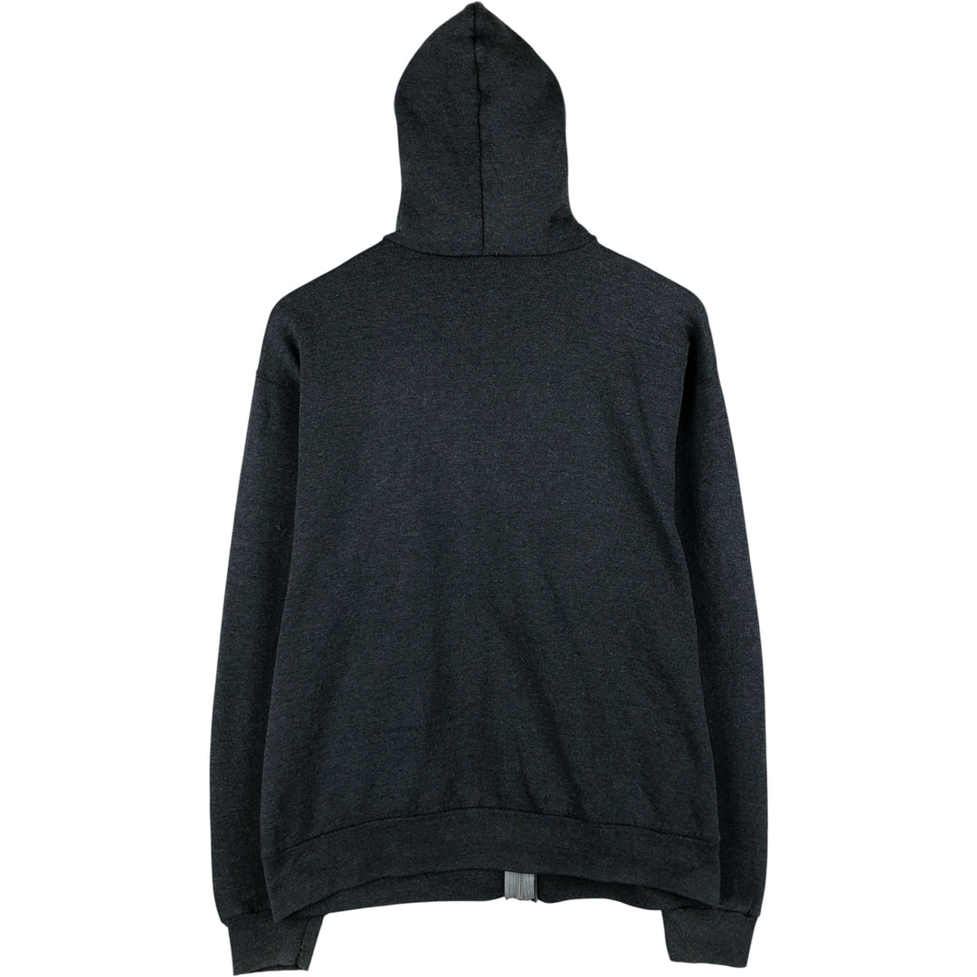 Vintage 90'S Fruit of the Loom full-zip sweatshirt hoodie, made in the USA, size L, men's cotton gray type Vintage Second Hand