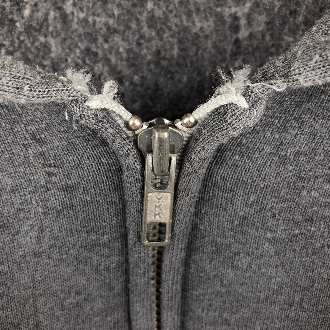 Vintage 90'S Fruit of the Loom full-zip sweatshirt hoodie, made in the USA, size L, men's cotton gray type Vintage Second Hand