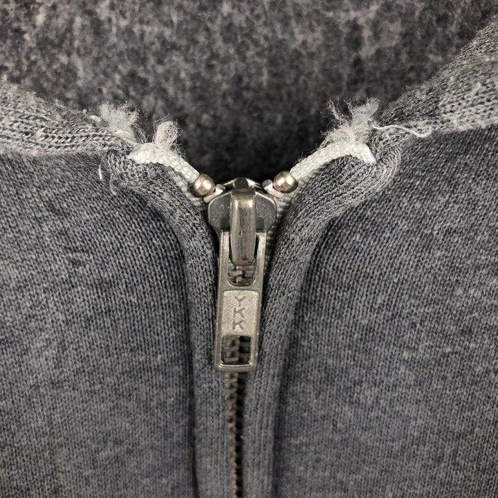 Vintage 90'S Fruit of the Loom full-zip sweatshirt hoodie, made in the USA, size L, men's cotton gray type Vintage Second Hand
