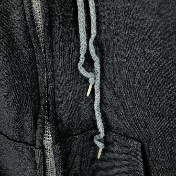 Vintage 90'S Fruit of the Loom full-zip sweatshirt hoodie, made in the USA, size L, men's cotton gray type Vintage Second Hand