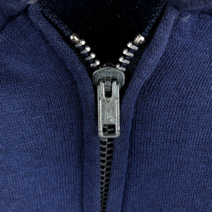 Vintage 80'S Gearing Up full-zip sweatshirt hoodie, size XL, men's acrylic Navy blue Vintage Second Hand