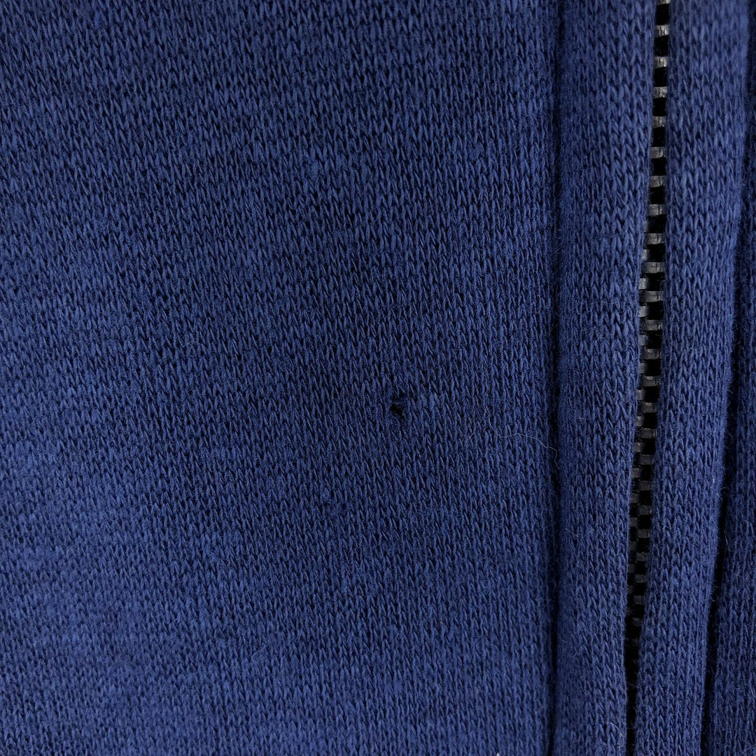 Vintage 80'S Gearing Up full-zip sweatshirt hoodie, size XL, men's acrylic Navy blue Vintage Second Hand