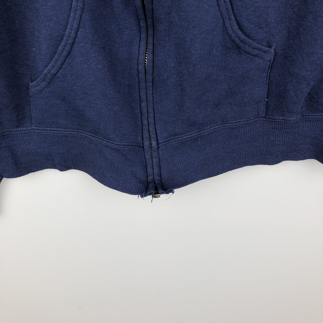 Vintage 80'S Gearing Up full-zip sweatshirt hoodie, size XL, men's acrylic Navy blue Vintage Second Hand