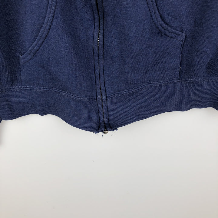 Vintage 80'S Gearing Up full-zip sweatshirt hoodie, size XL, men's acrylic Navy blue Vintage Second Hand