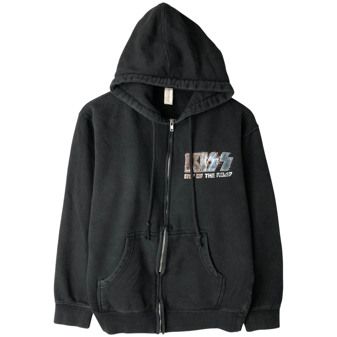 Independent Trading Company KISS Band Full-Zip Hoodie, Men's Size Small cotton black type Vintage Second Hand