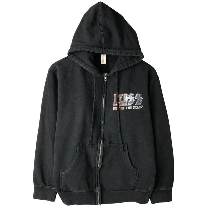 Independent Trading Company KISS Band Full-Zip Hoodie, Men's Size Small cotton black type Vintage Second Hand