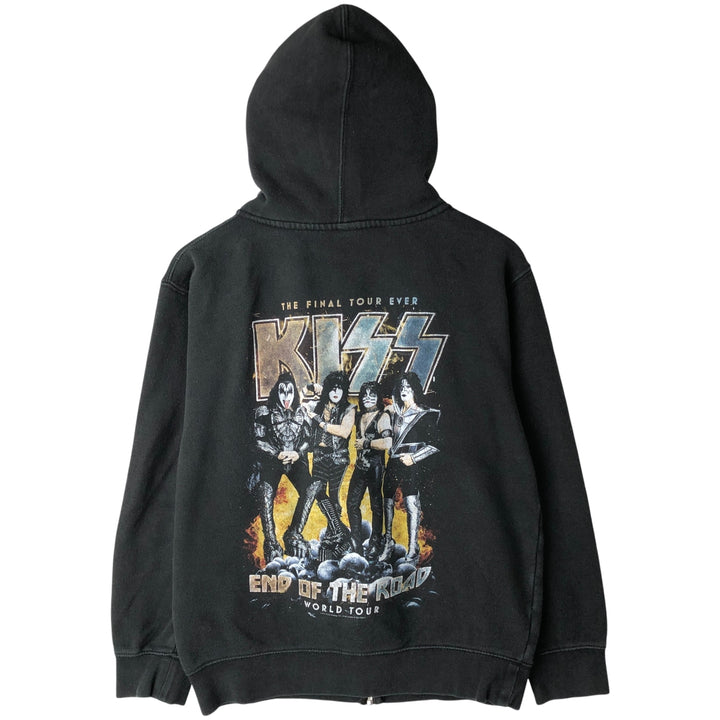 Independent Trading Company KISS Band Full-Zip Hoodie, Men's Size Small cotton black type Vintage Second Hand