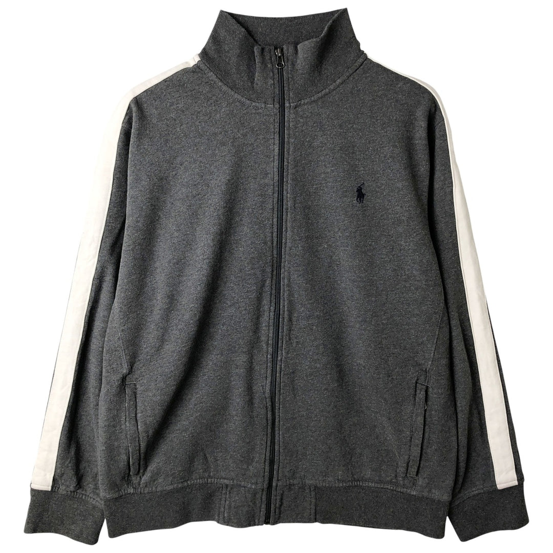 Ralph Lauren Polo by Ralph Lauren full-zip sweatshirt, men's size XL cotton gray type Vintage Second Hand