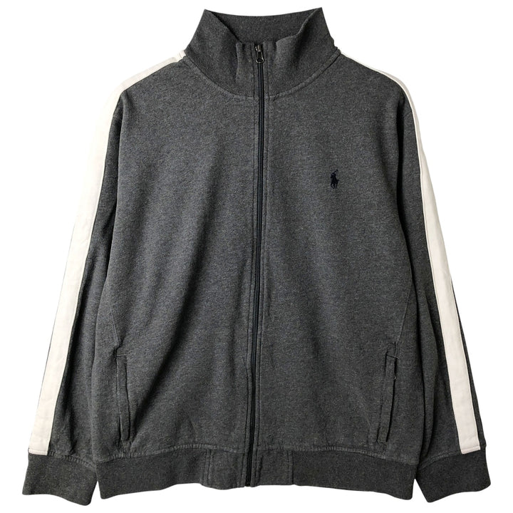 Ralph Lauren Polo by Ralph Lauren full-zip sweatshirt, men's size XL cotton gray type Vintage Second Hand
