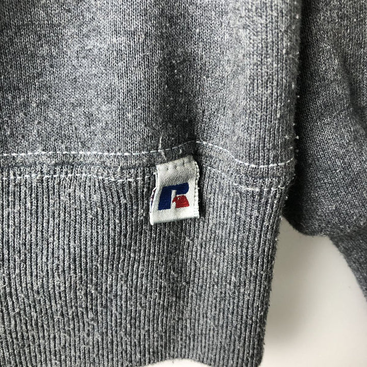 90'S Russell College Sweatshirt, Made in USA, Men's L, Vintage cotton gray type Vintage Second Hand