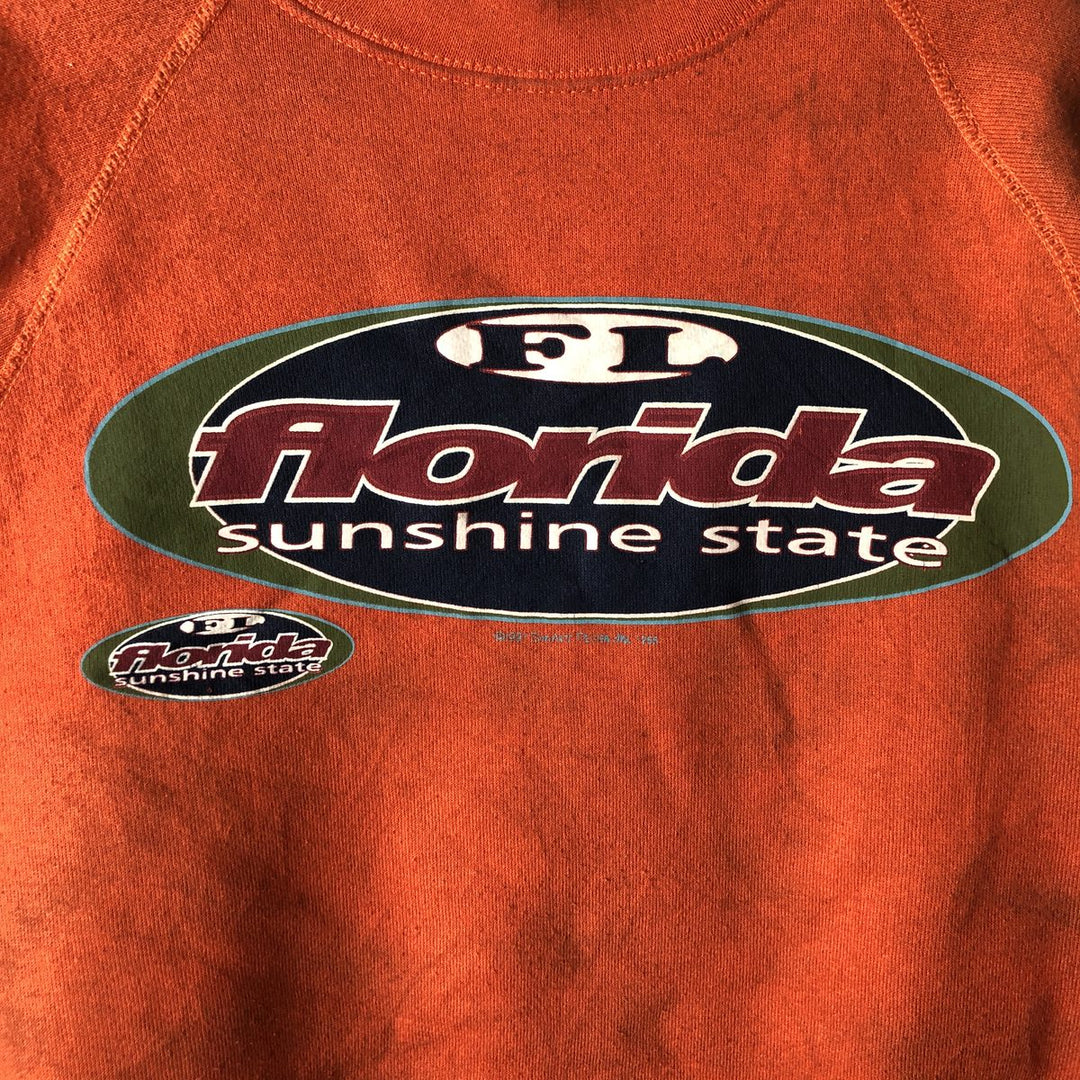 Vintage 90'S Discus Athletic print sweatshirt, made in the USA, size M, men's cotton orange type Vintage Second Hand