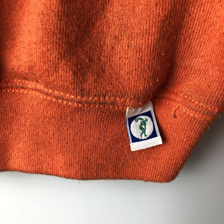Vintage 90'S Discus Athletic print sweatshirt, made in the USA, size M, men's cotton orange type Vintage Second Hand
