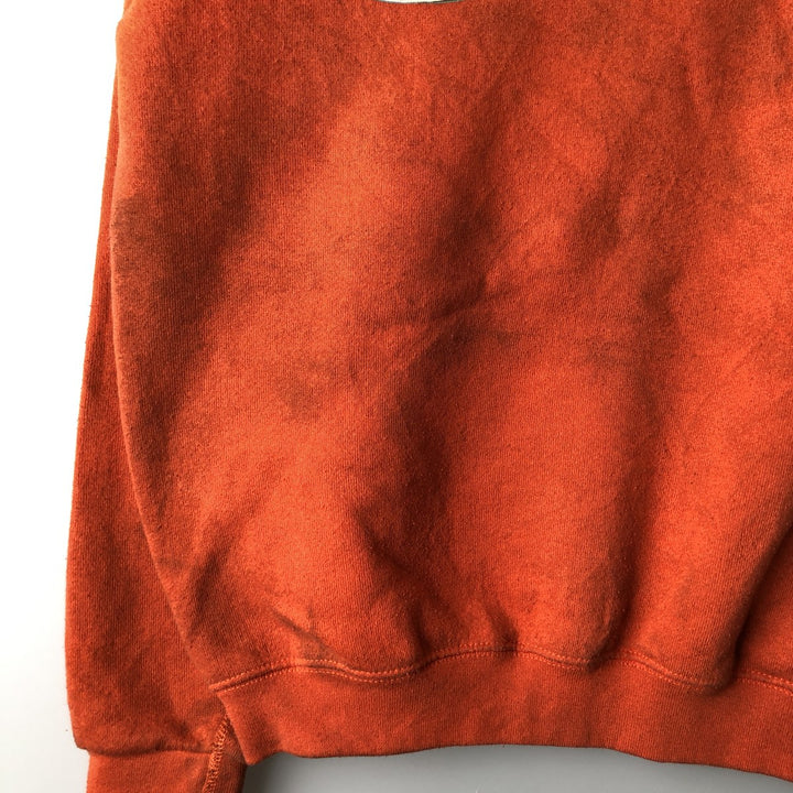 Vintage 90'S Discus Athletic print sweatshirt, made in the USA, size M, men's cotton orange type Vintage Second Hand