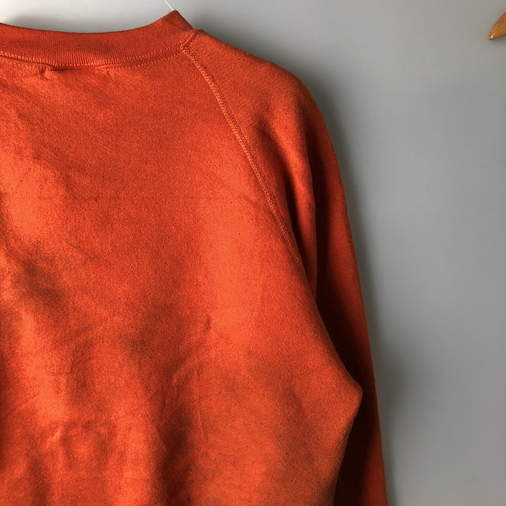 Vintage 90'S Discus Athletic print sweatshirt, made in the USA, size M, men's cotton orange type Vintage Second Hand
