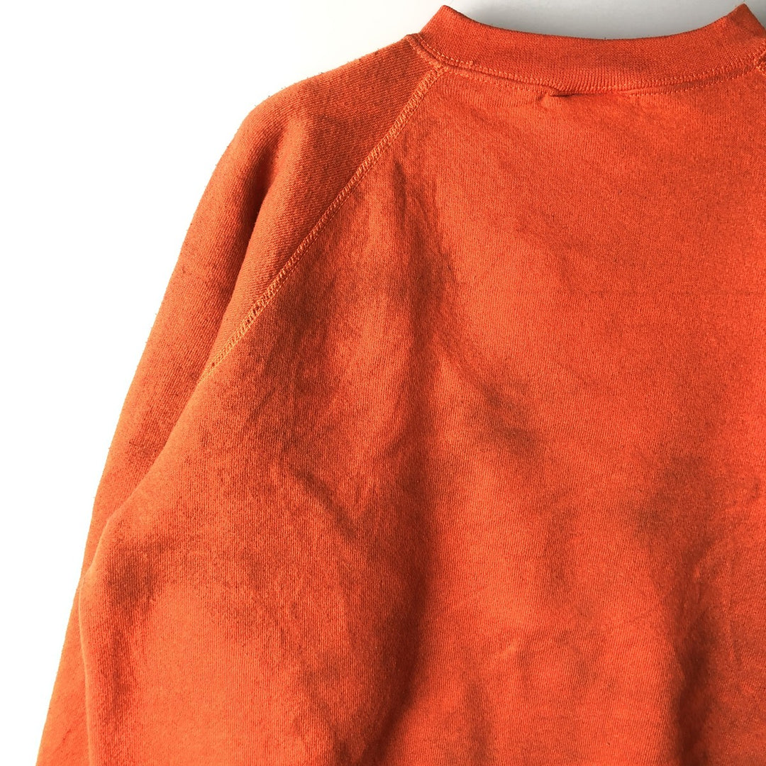 Vintage 90'S Discus Athletic print sweatshirt, made in the USA, size M, men's cotton orange type Vintage Second Hand
