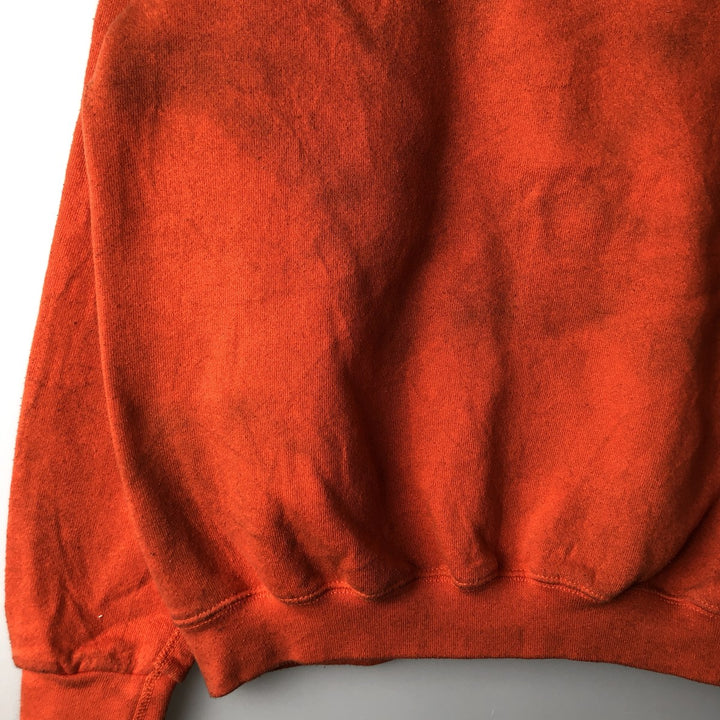 Vintage 90'S Discus Athletic print sweatshirt, made in the USA, size M, men's cotton orange type Vintage Second Hand