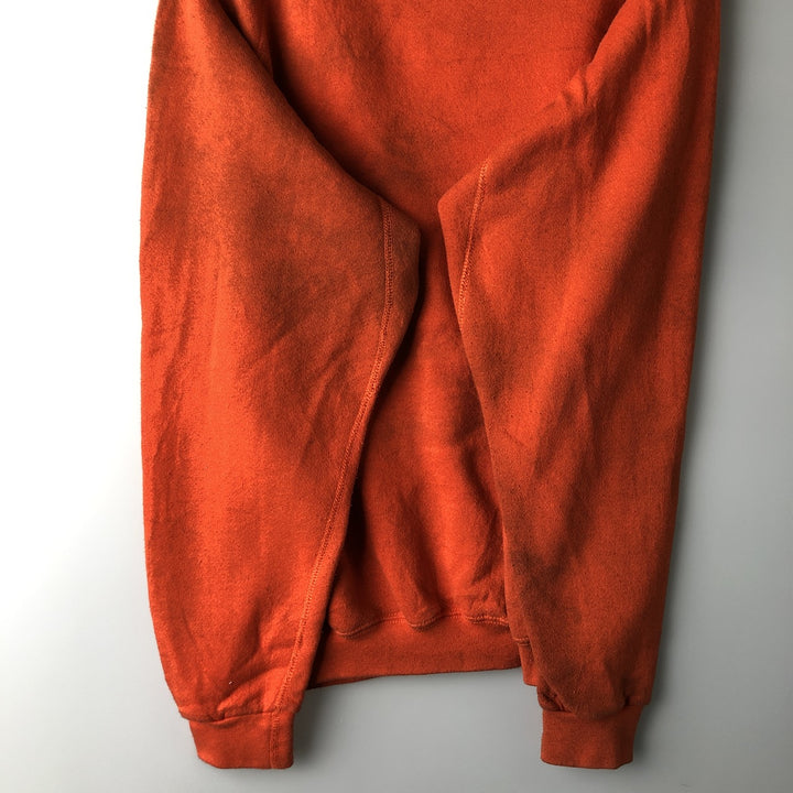 Vintage 90'S Discus Athletic print sweatshirt, made in the USA, size M, men's cotton orange type Vintage Second Hand
