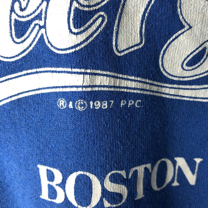 Vintage 1980'S Cheers Boston Advertising Sweatshirt, Men's Size L unclear blue type Vintage Second Hand
