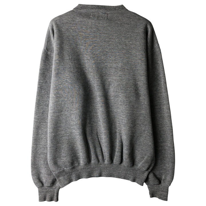 90'S Russell triple print college sweatshirt, made in the USA, men's size L, vintage polyester gray type Vintage Second Hand