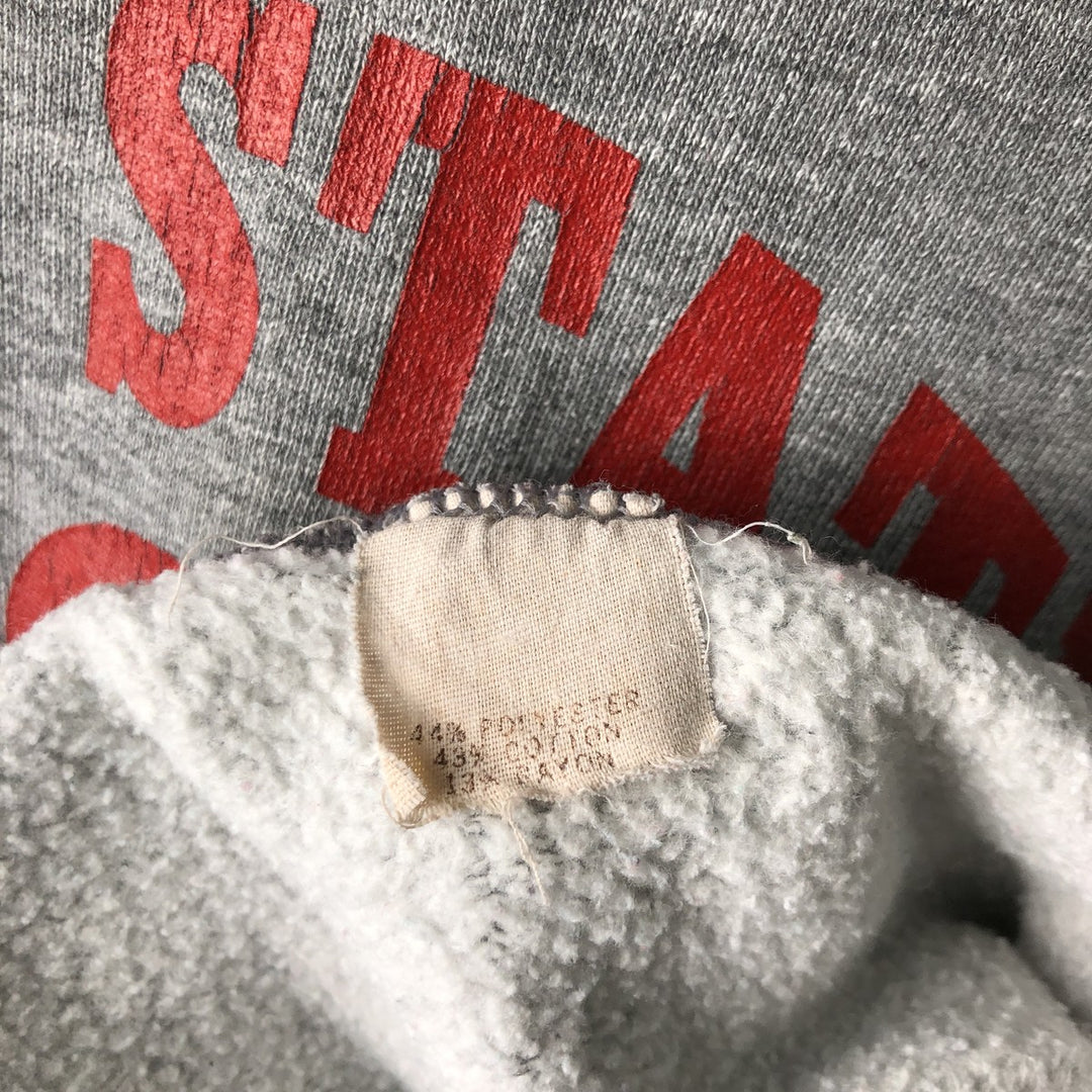90'S Russell triple print college sweatshirt, made in the USA, men's size L, vintage polyester gray type Vintage Second Hand